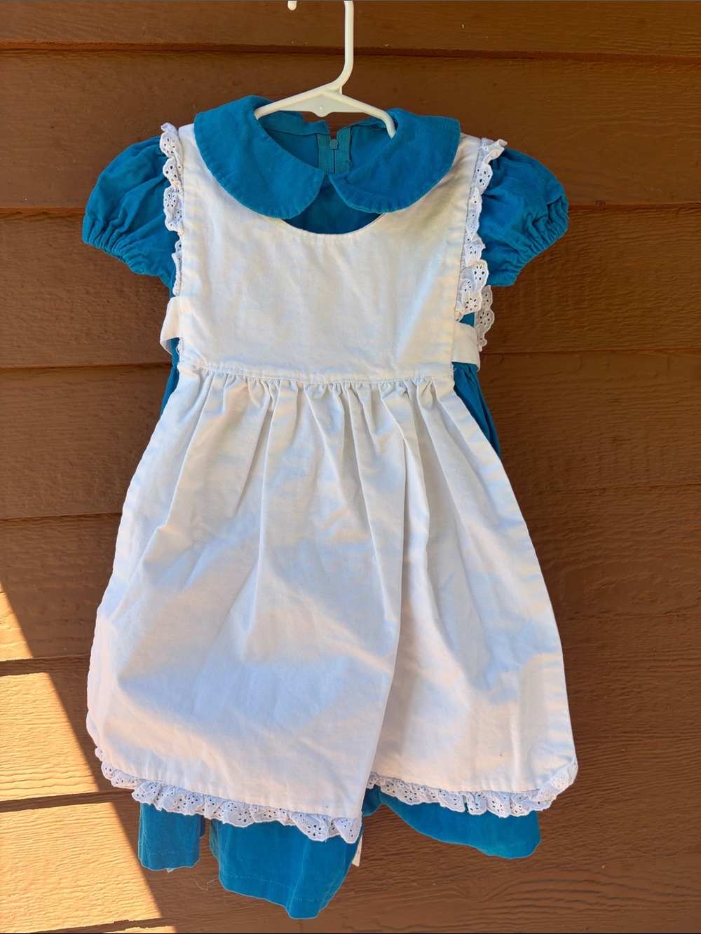 Blue Girls' Party Dress with White Apron/Alice in Wonderland costume